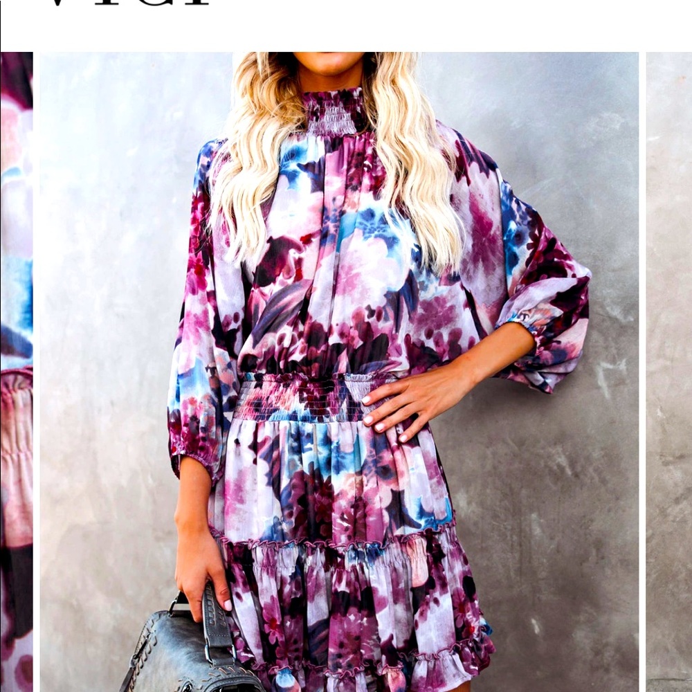 BRAND NEW WITH TAGS VICI SMOCK DRESS